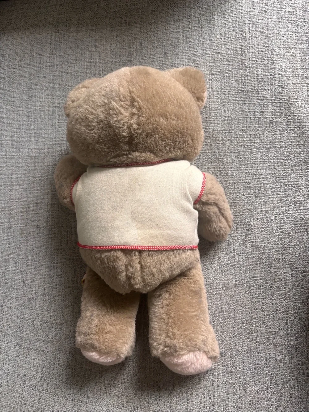 1983 Coca Cola Brown Plush Bear with Cream 'Coke' Tee and Red Logo